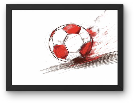 Red Soccer Ball