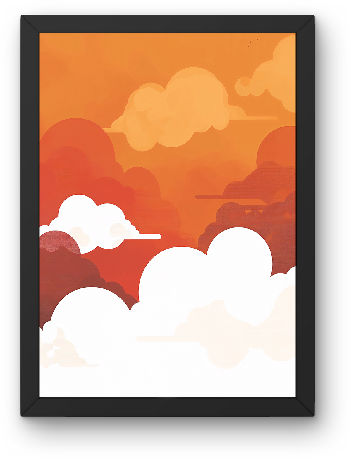 Orange Sky Clouds