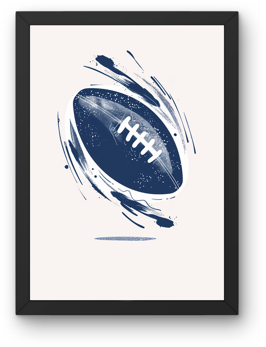 Navy Rugby Ball