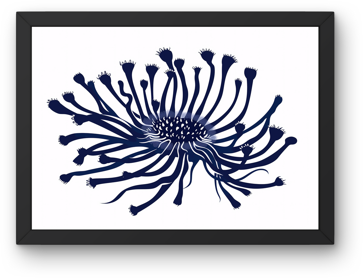 Navy Coral Bloom