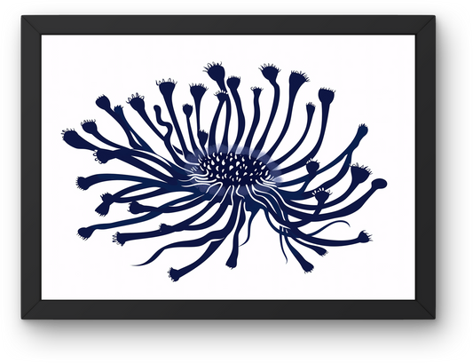 Navy Coral Bloom