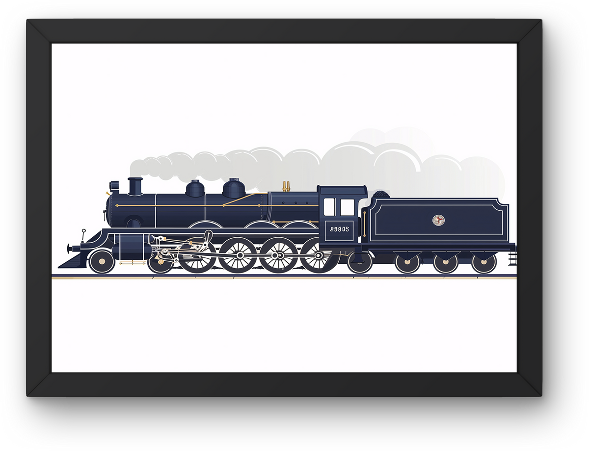Navy Vintage Train