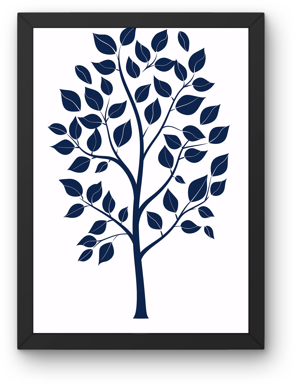 Navy Leafy Tree