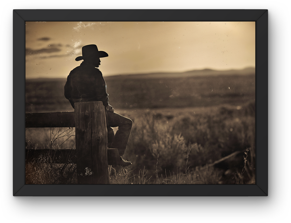 Cowboy at Dusk