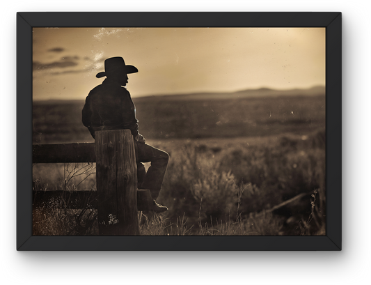 Cowboy at Dusk
