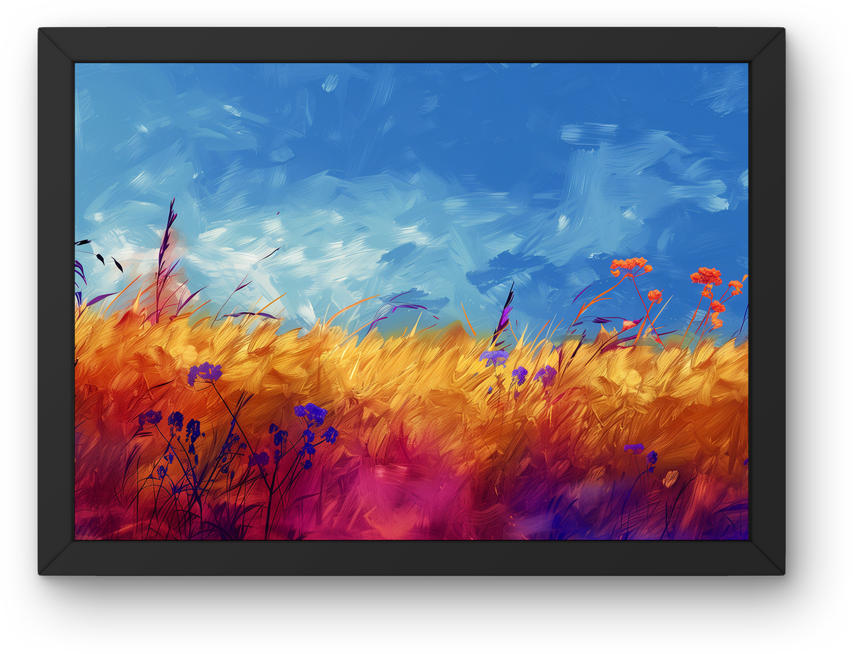Golden Field Blue Sky