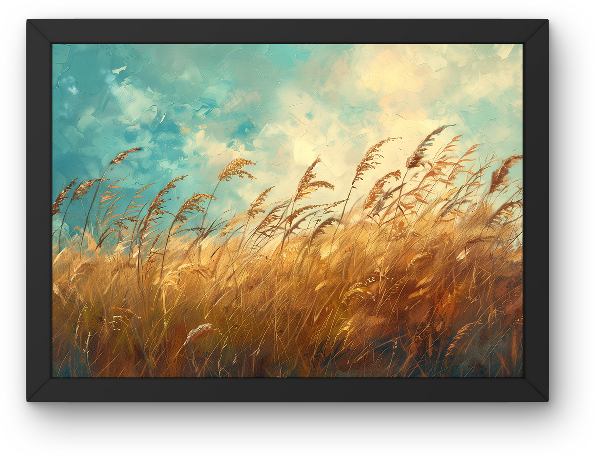 Golden Reeds at Dusk