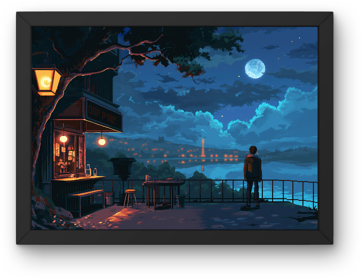 Pixel Night Terrace