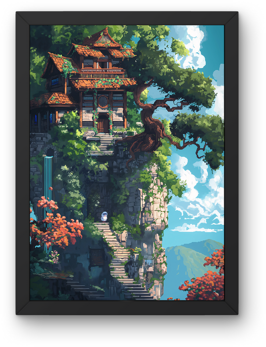 Pixel Cliff Temple